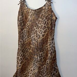 Leopard Print Mini Dress
